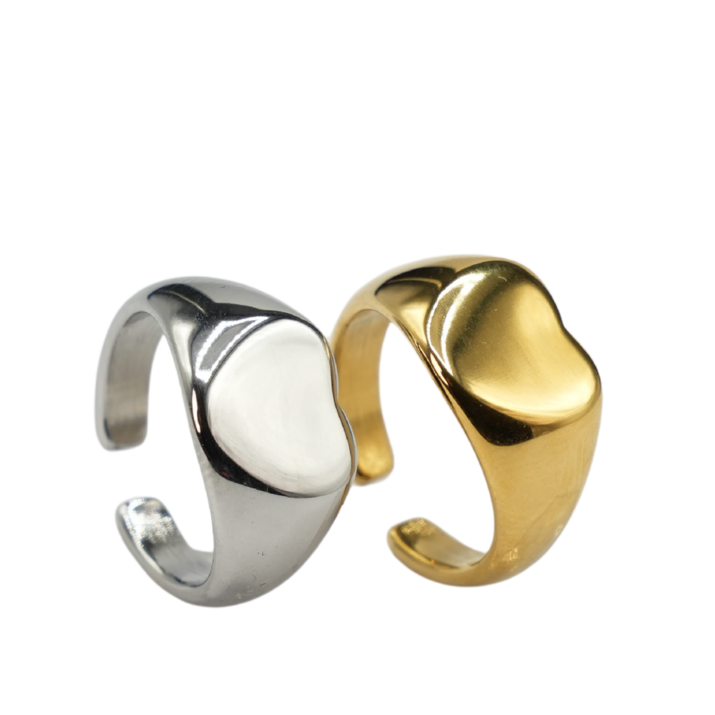 Anello Chevalier Cuore in acciaio