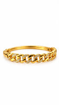 Bracciale Groumette con chiusura a manetta in acciaio