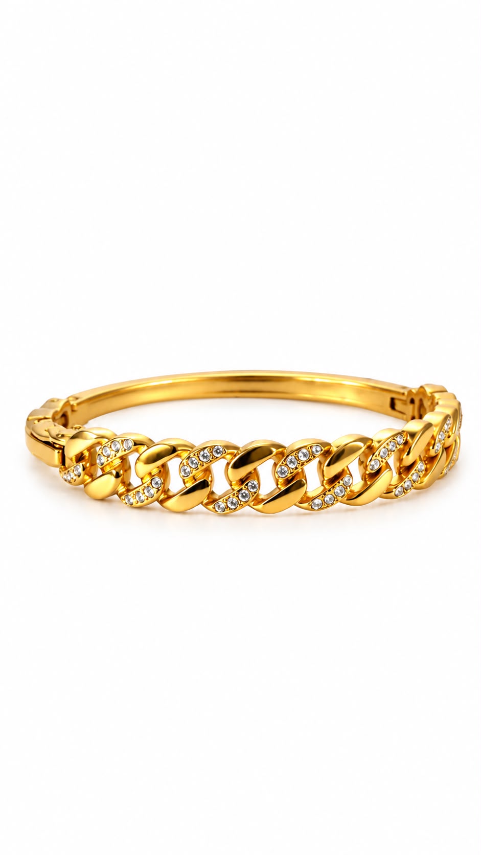 Bracciale Groumette con chiusura a manetta in acciaio