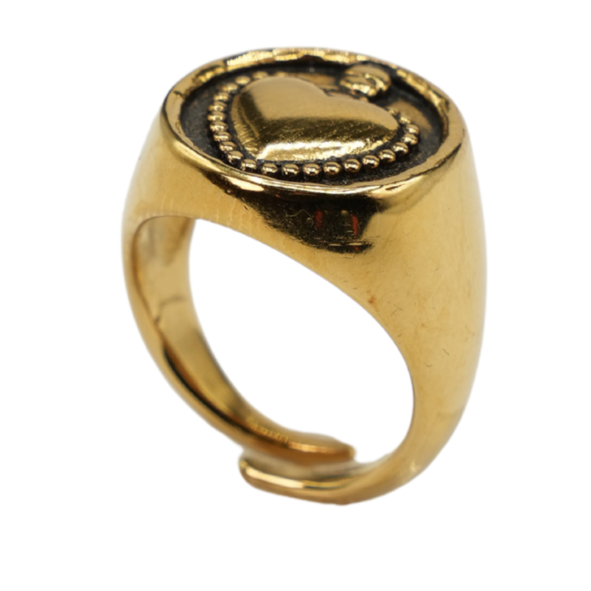 Anello Chevalier cuore sacro in acciaio