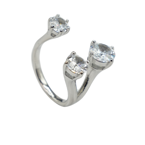 Anello Diamond in acciaio