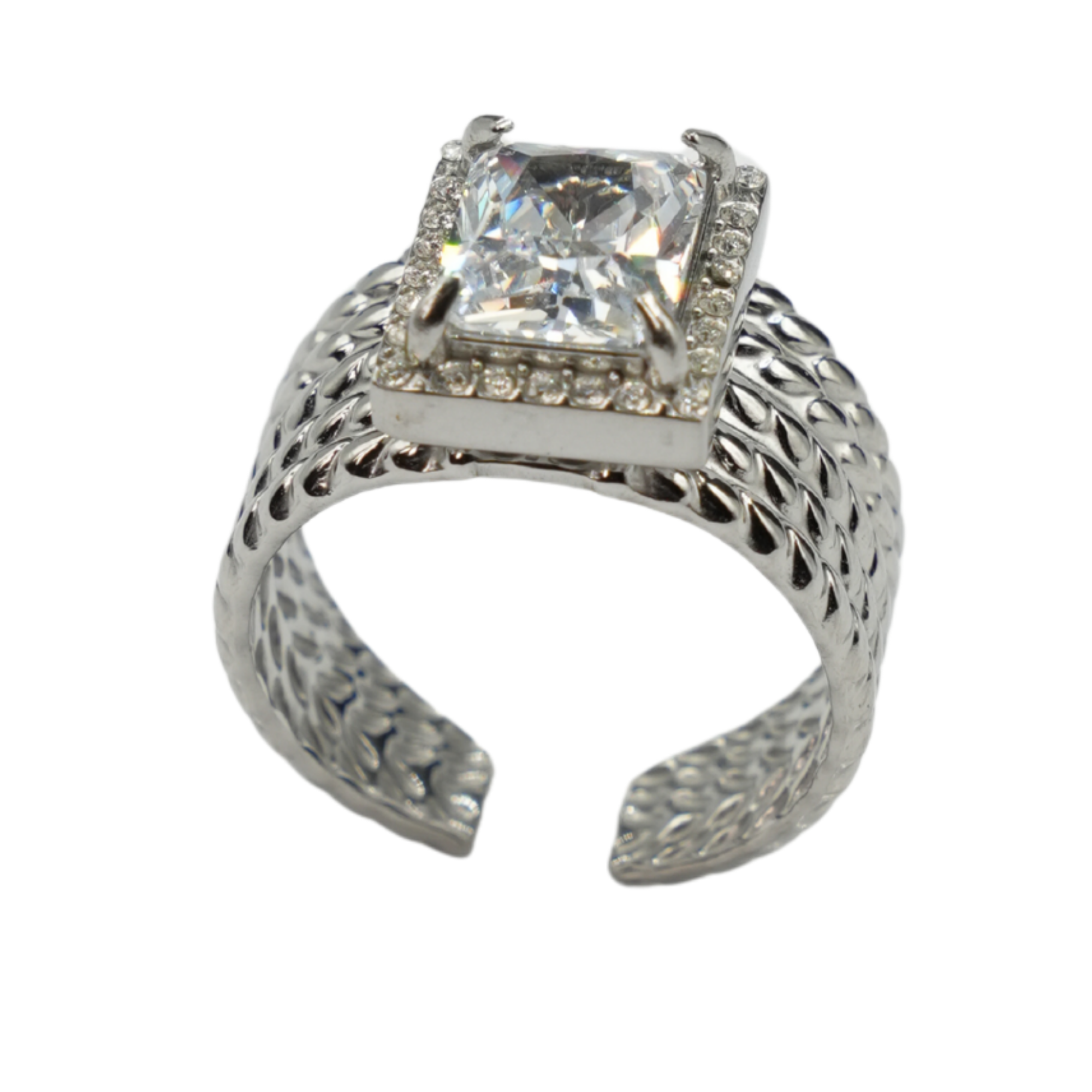 Anello Prezioso in Acciaio