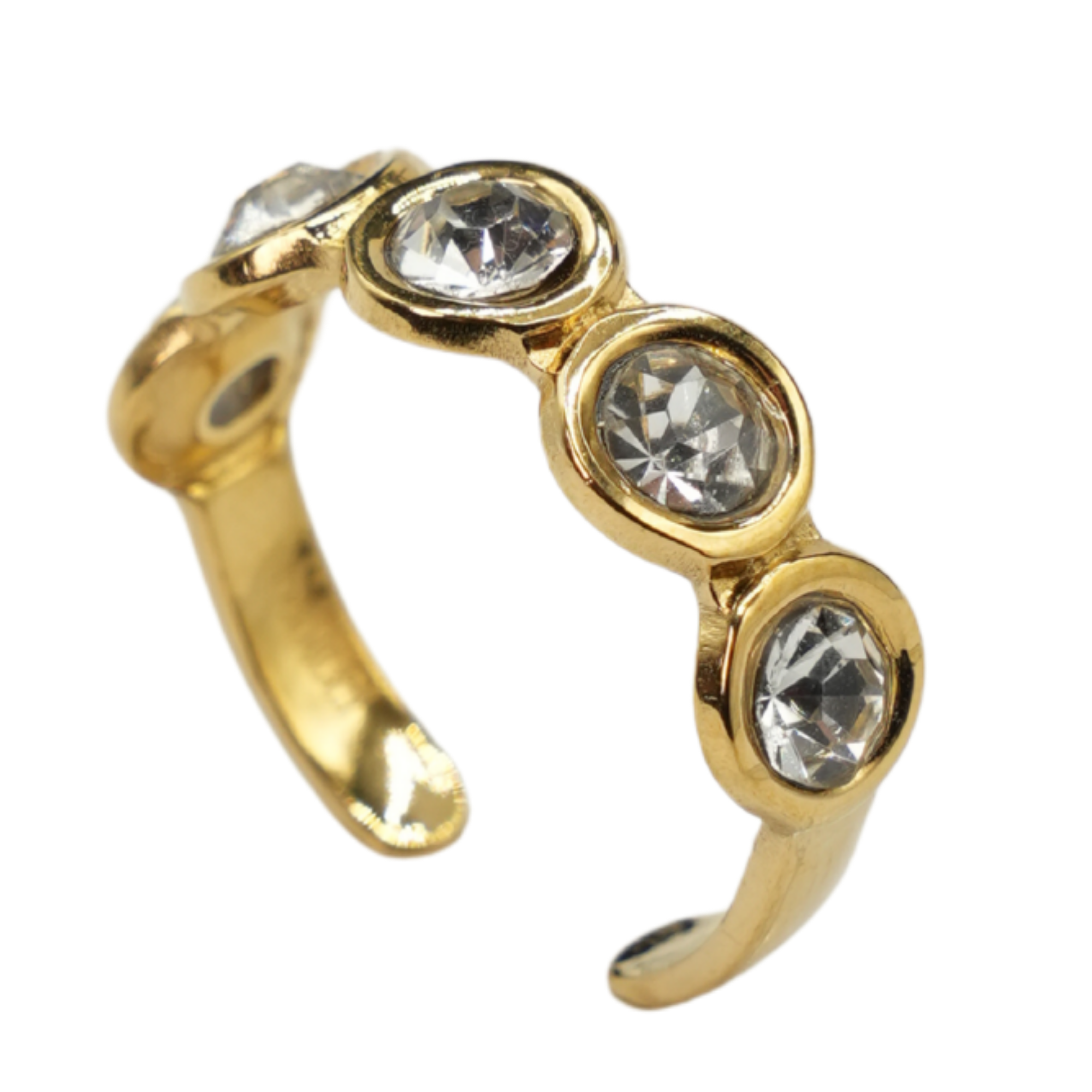 Anello Punto Luce In Acciaio