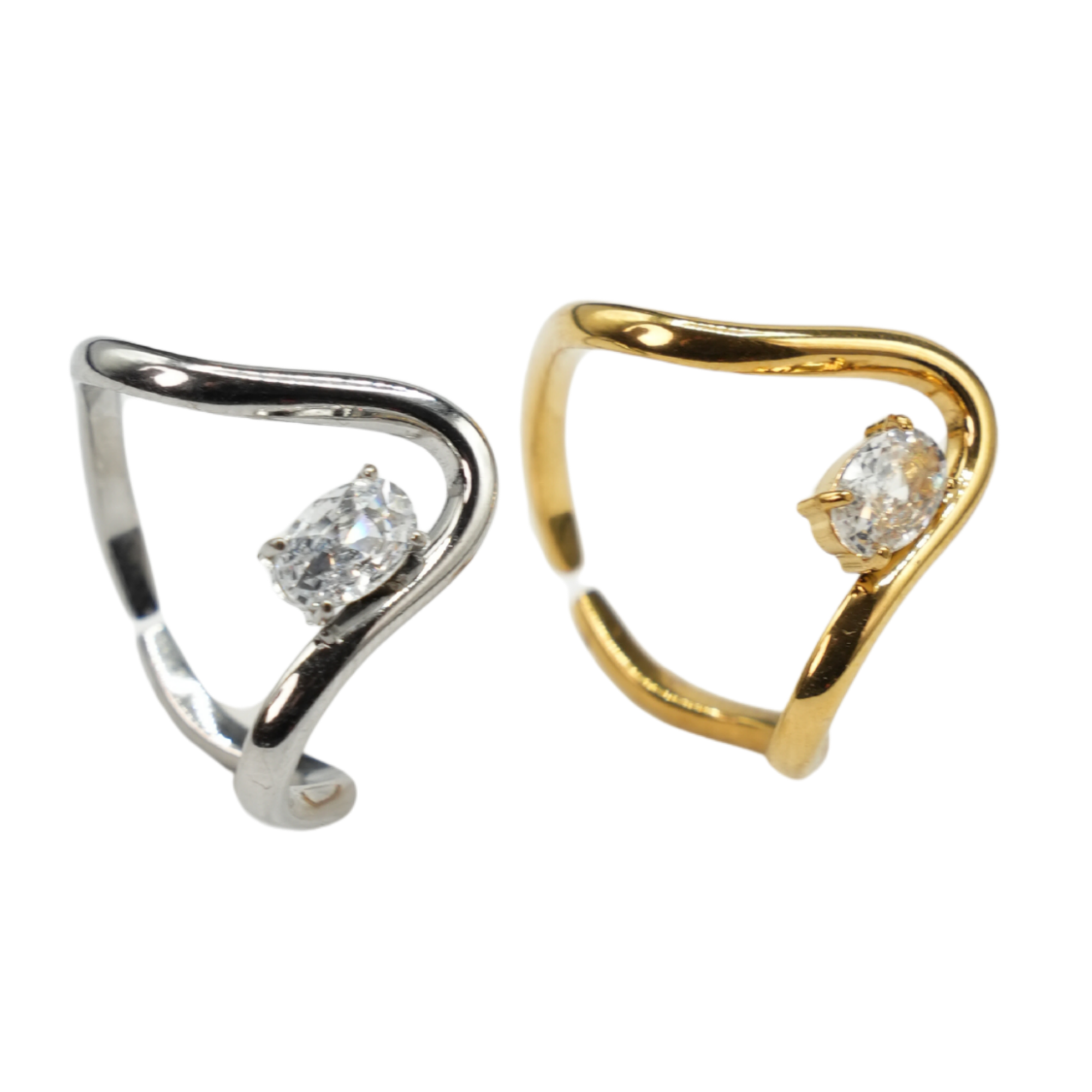 Anello Onda Silver e Gold