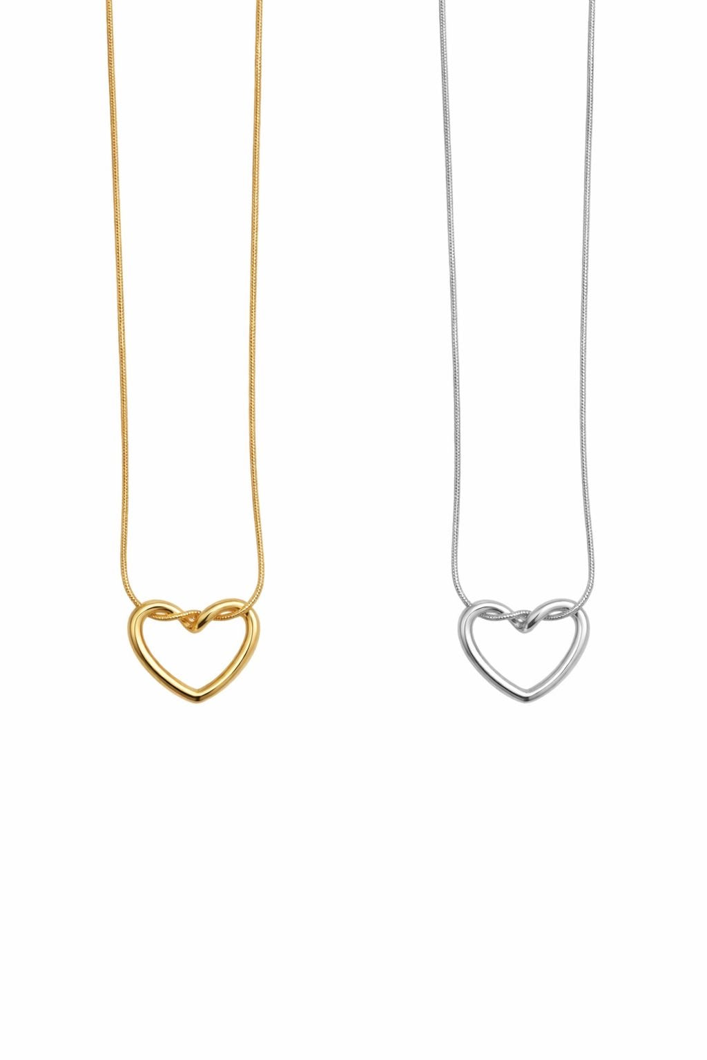 Collana cuore in acciaio