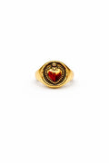 Anello Chevalier cuore sacro in acciaio