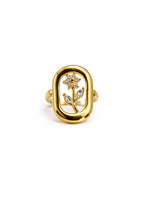 Anello Mini Flower in Acciaio