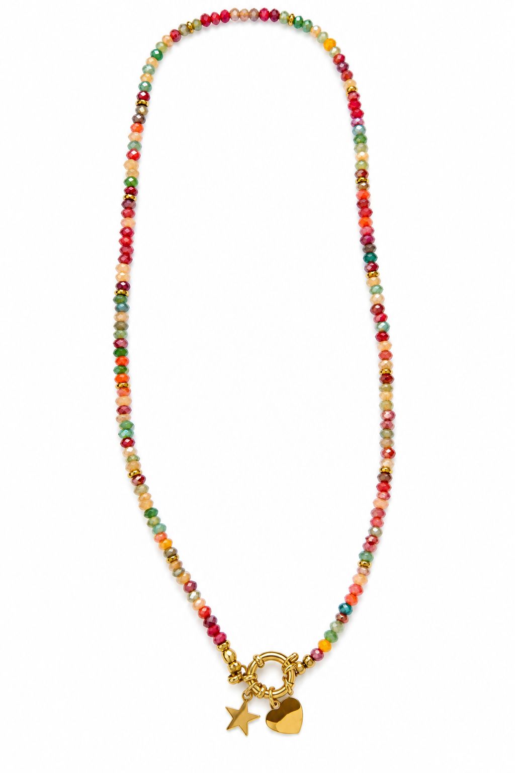 Collana Stella Cuore in acciaio - personalizzabile