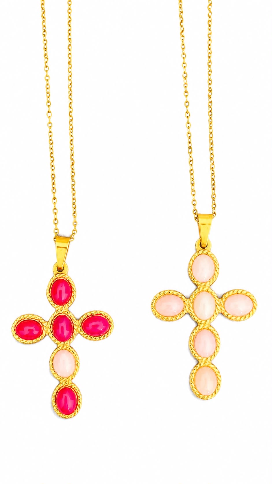 Collana Croce in acciaio