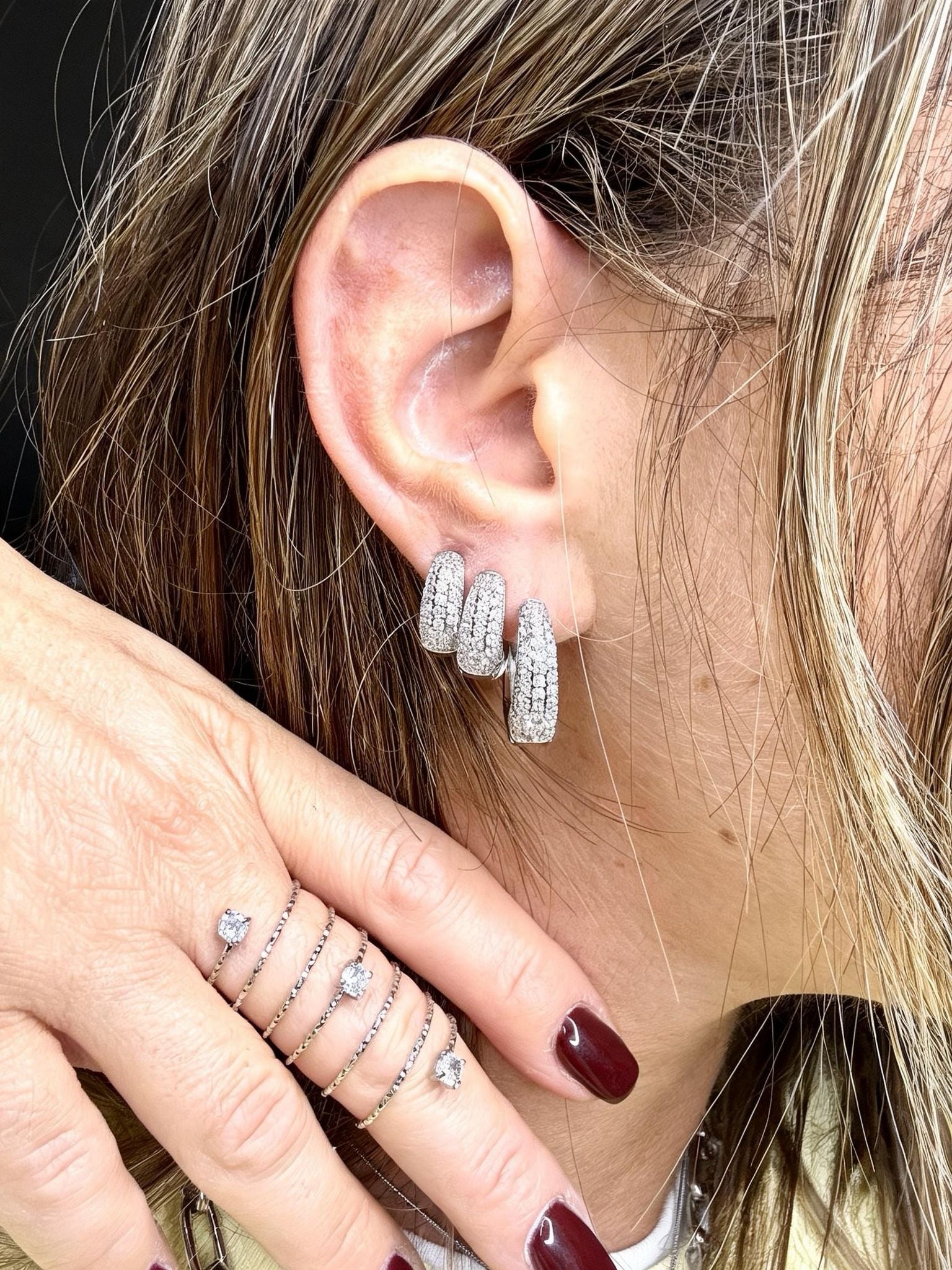 Anello Spirale con Punto Luce