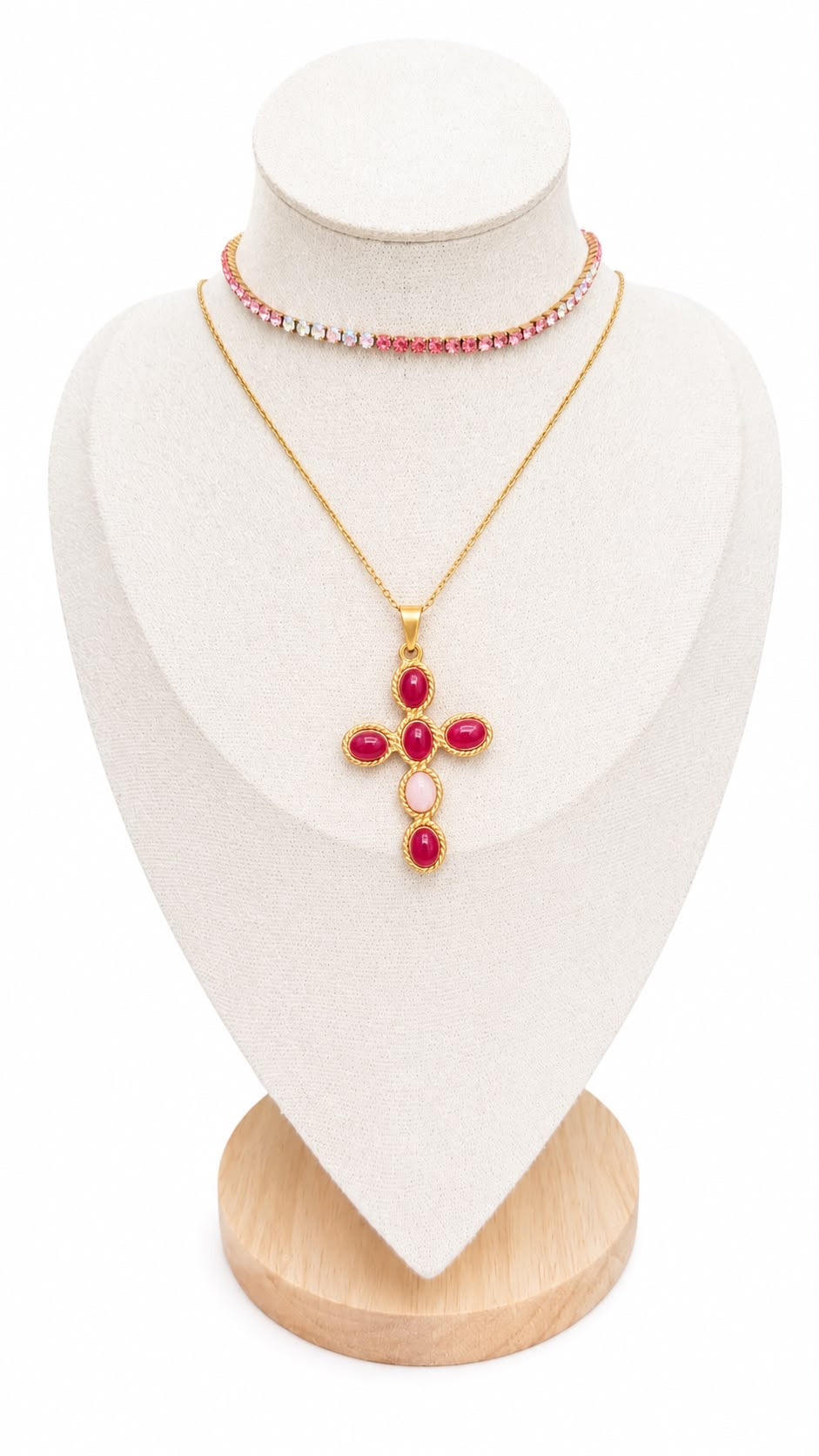 Collana Croce in acciaio