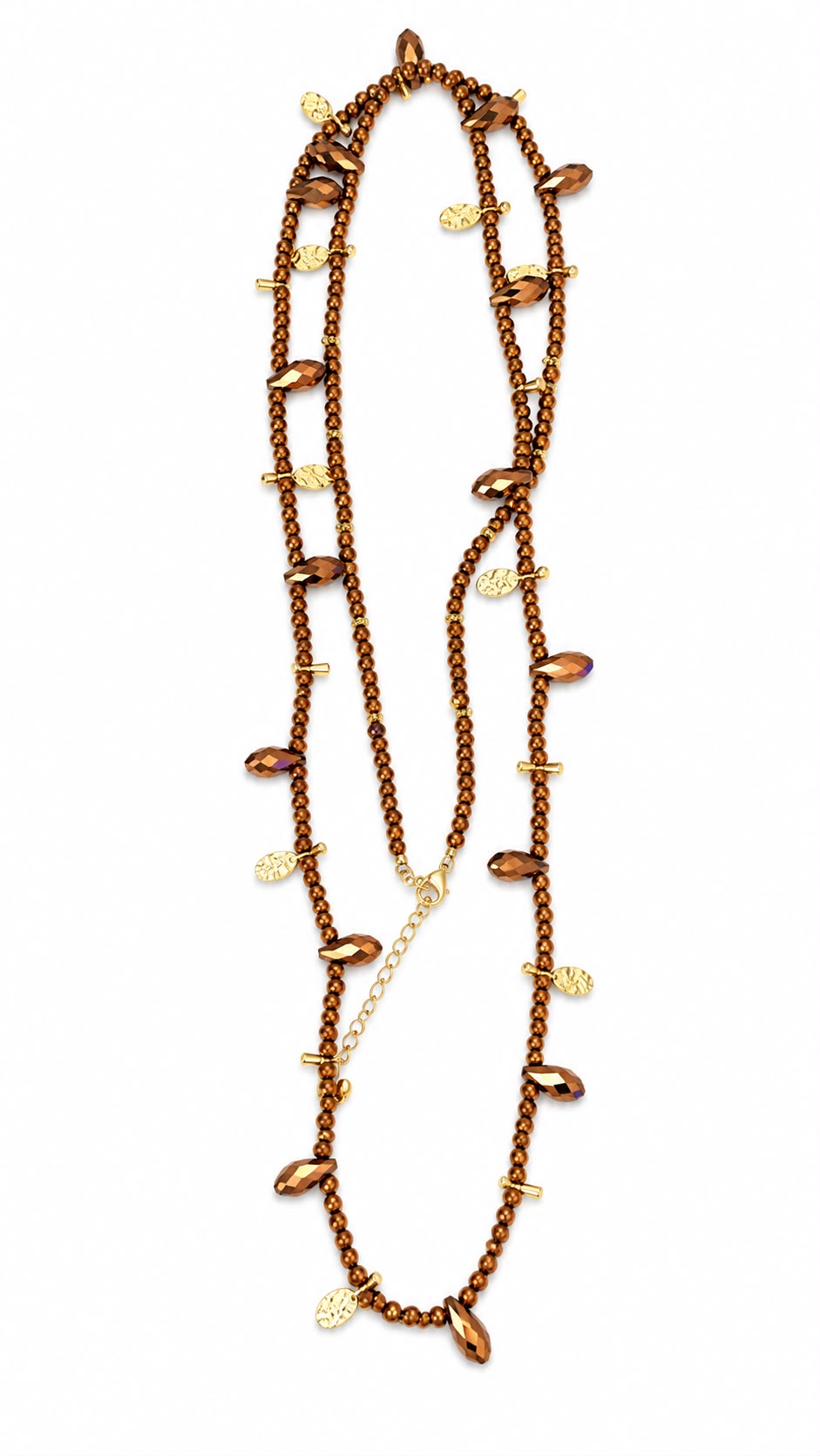 Collana Cristalli Goccia Double