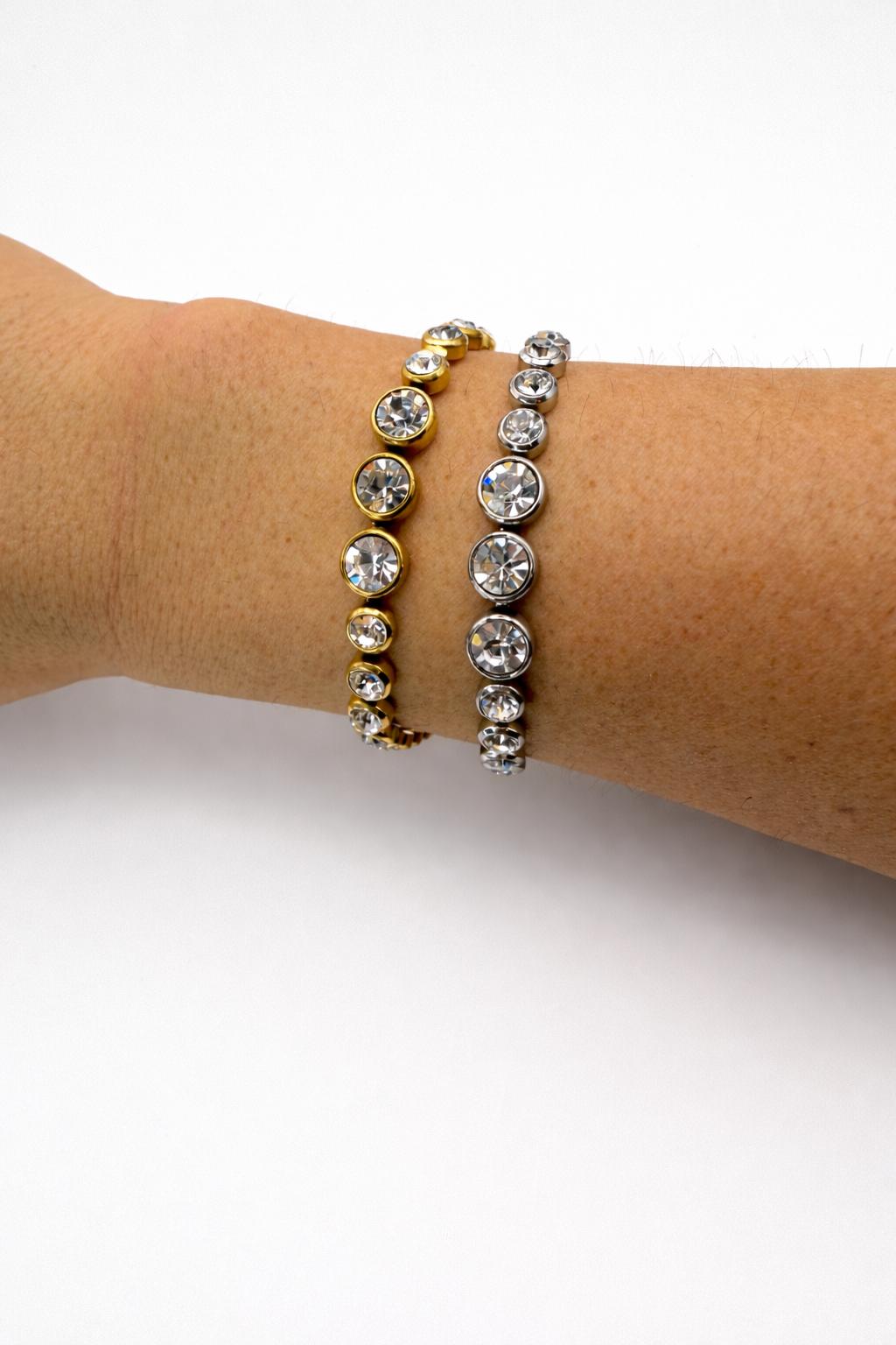 Bracciale punto luce in acciaio