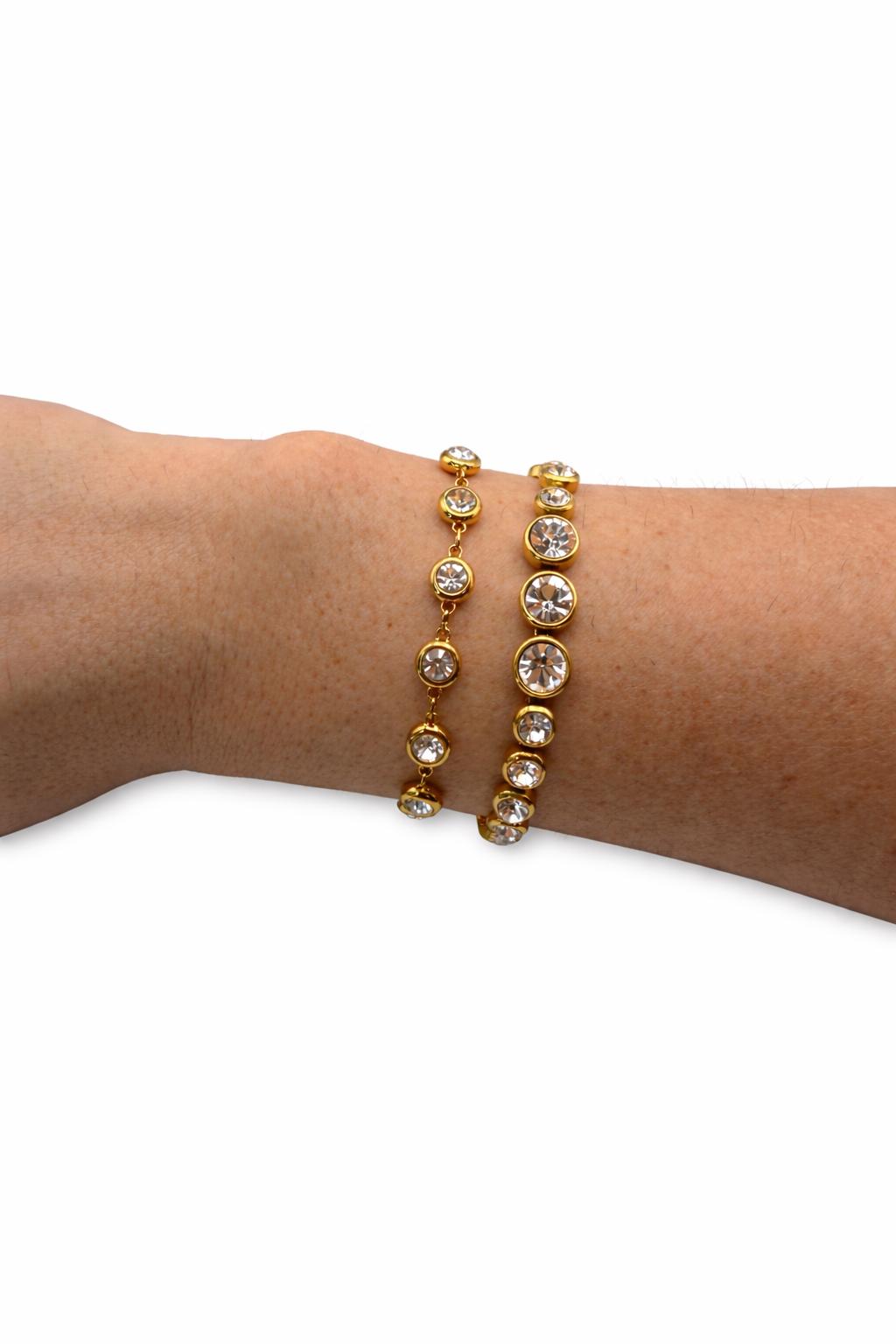 Bracciale punto luce in acciaio