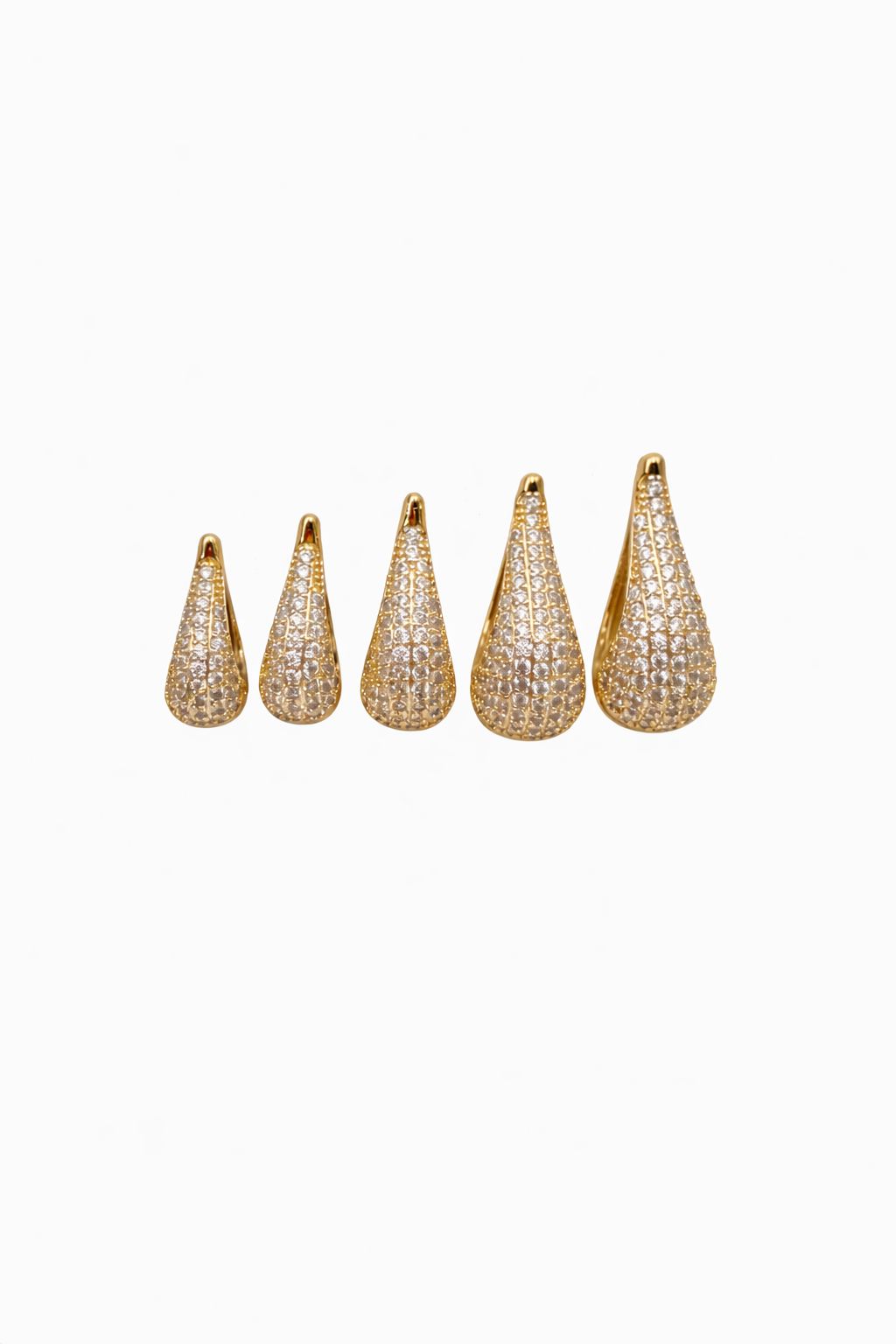 Set Orecchini Goccia Strass