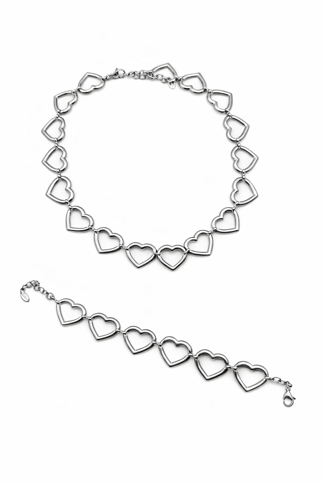 Bracciale Cuore Traforato Silver