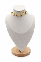 Collana Choker onda in acciaio