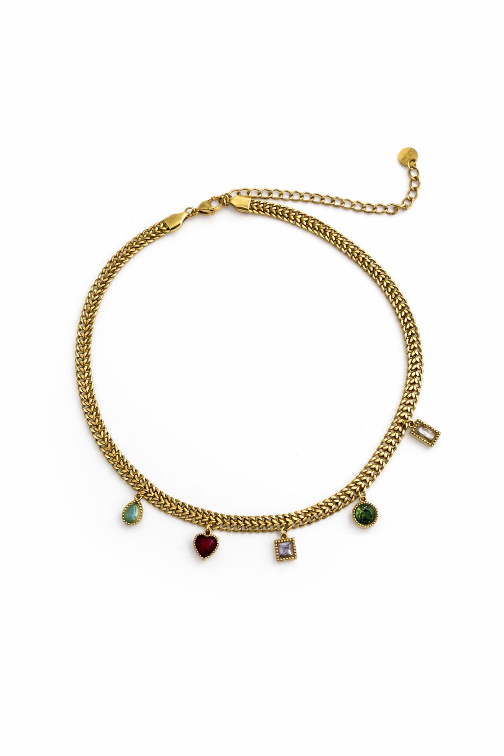 Collana Choker Multicolore in acciaio