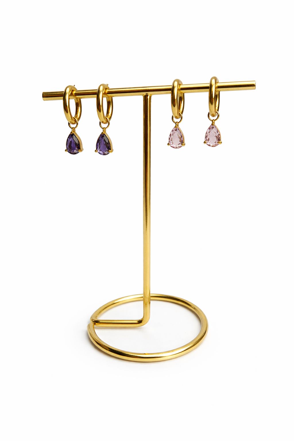 Orecchino Hoop Goccia Colorata