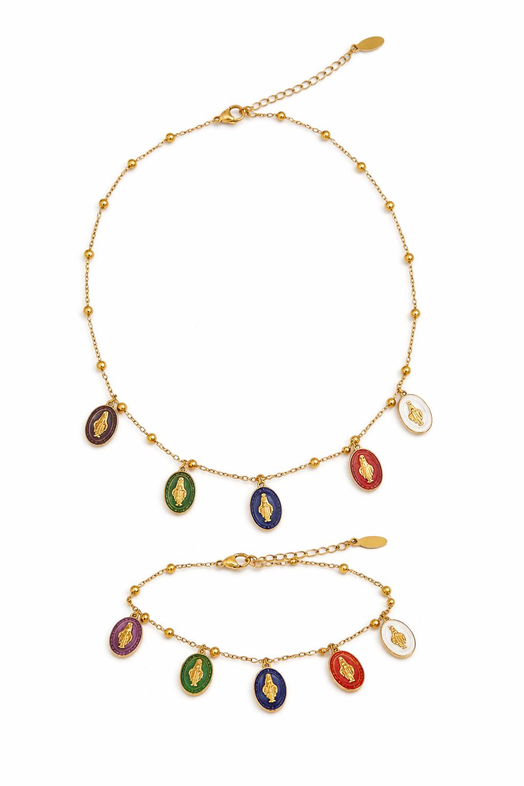 Bracciale Madonnina colorata