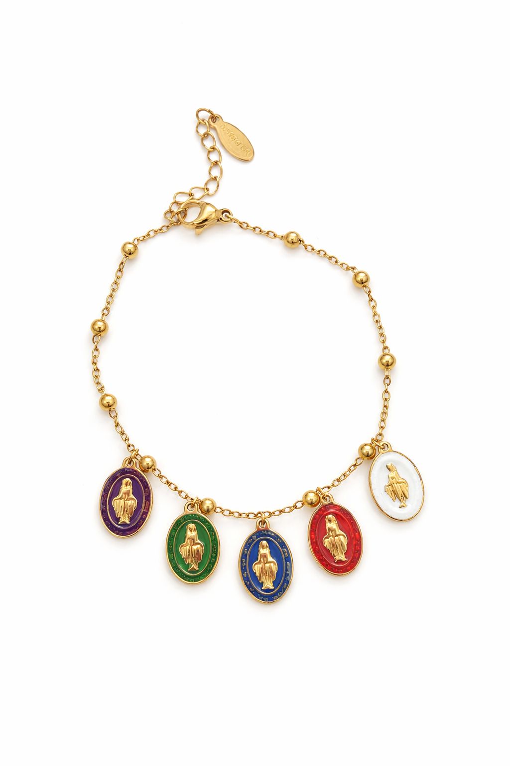 Bracciale Madonnina colorata