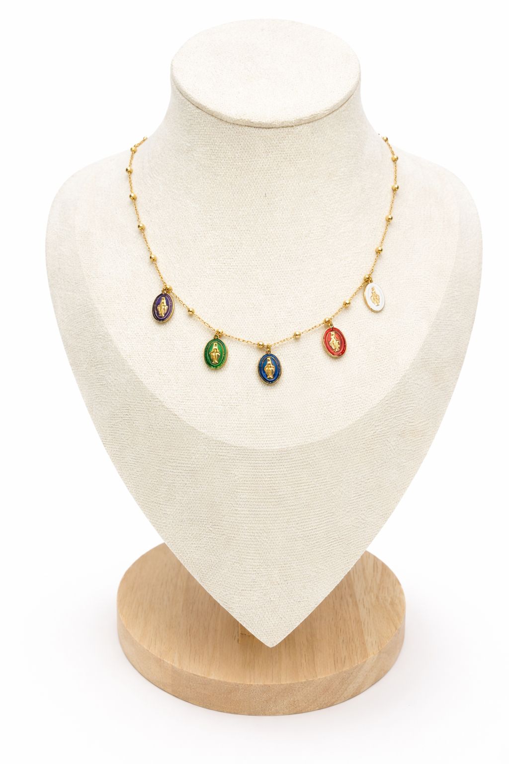 Collana Madonnina Colorata