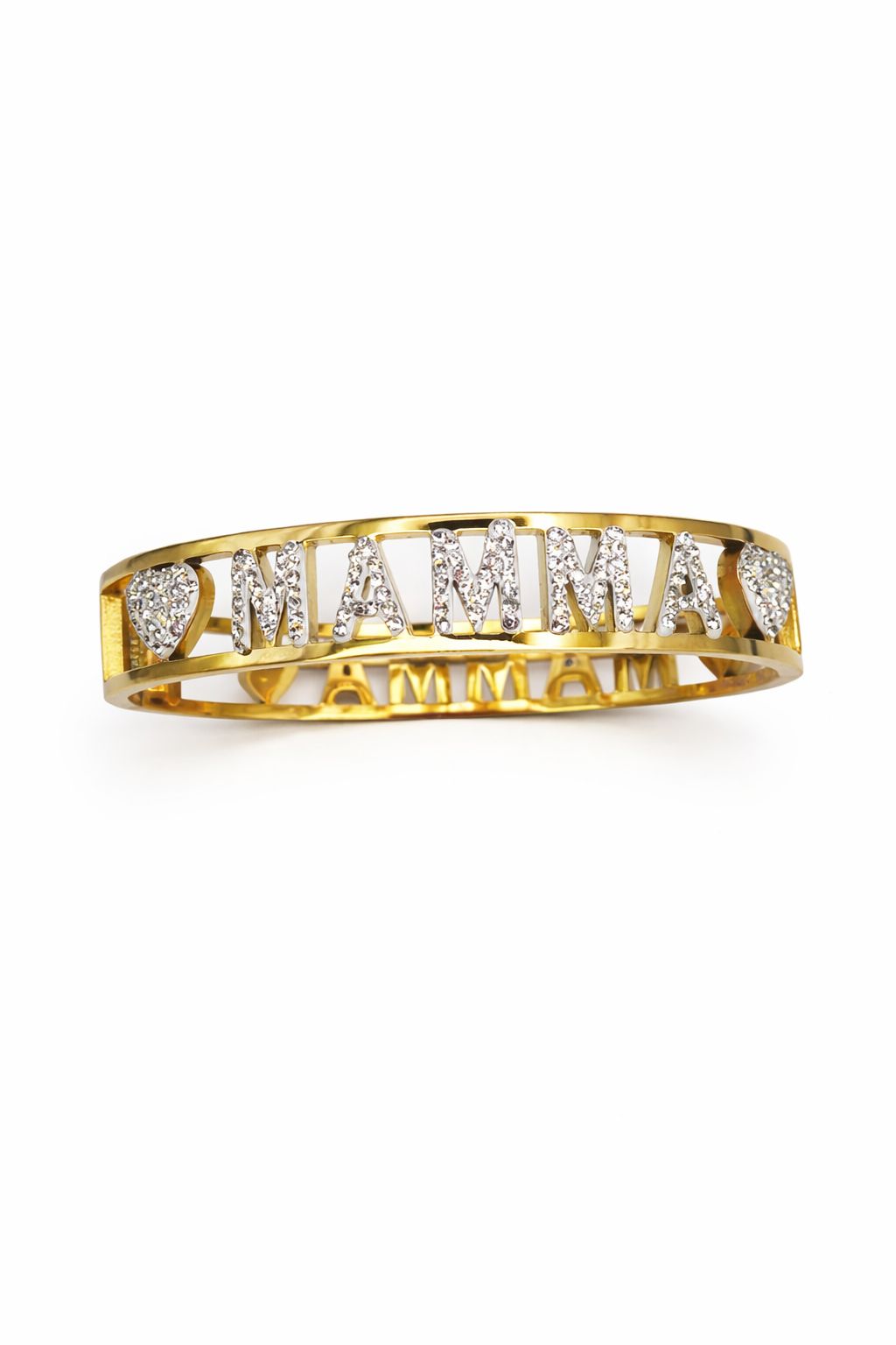 Bracciale in acciaio MAMMA double-face