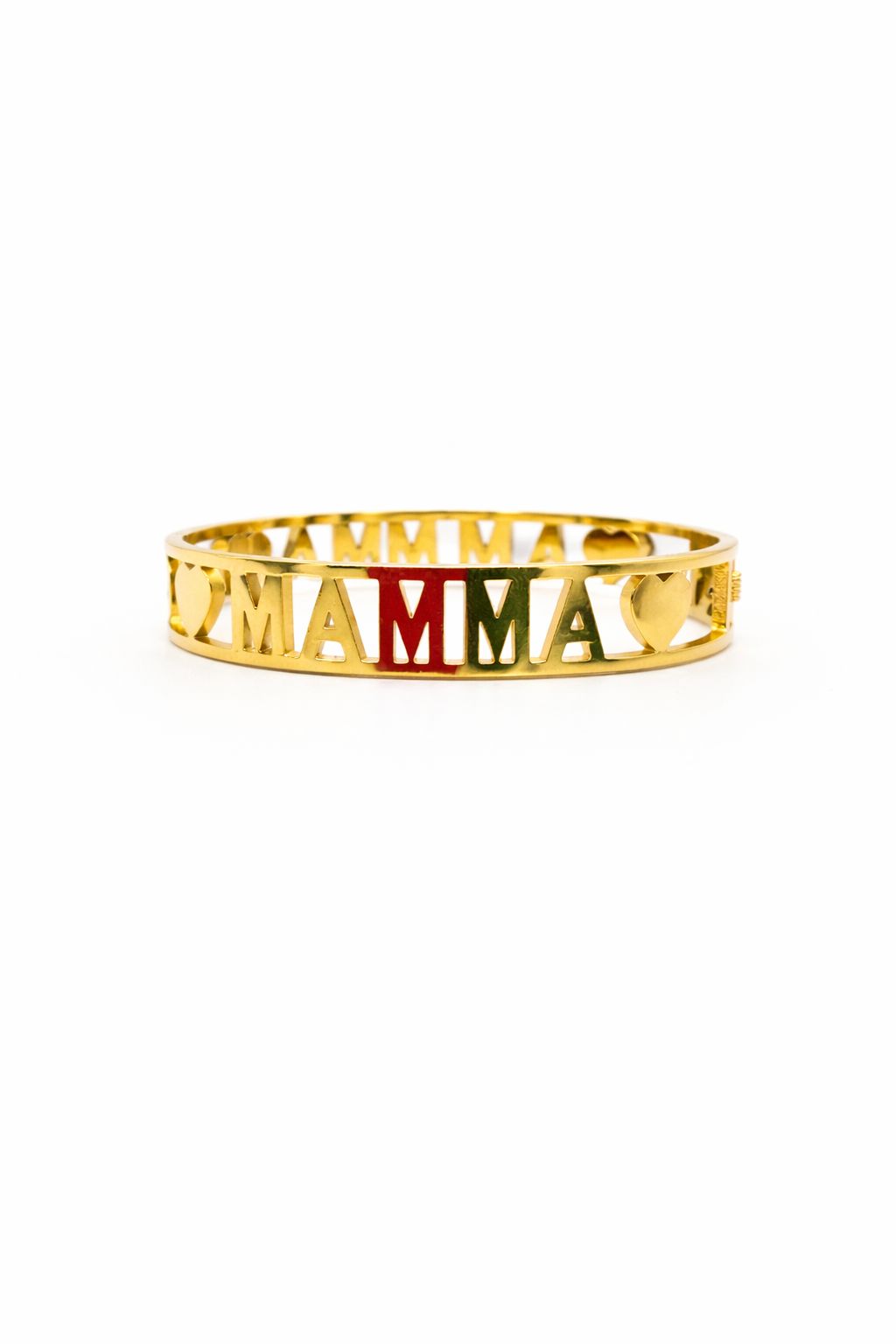Bracciale in acciaio MAMMA double-face