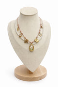 Collana Primavera doppia collana con perle e ciondoli