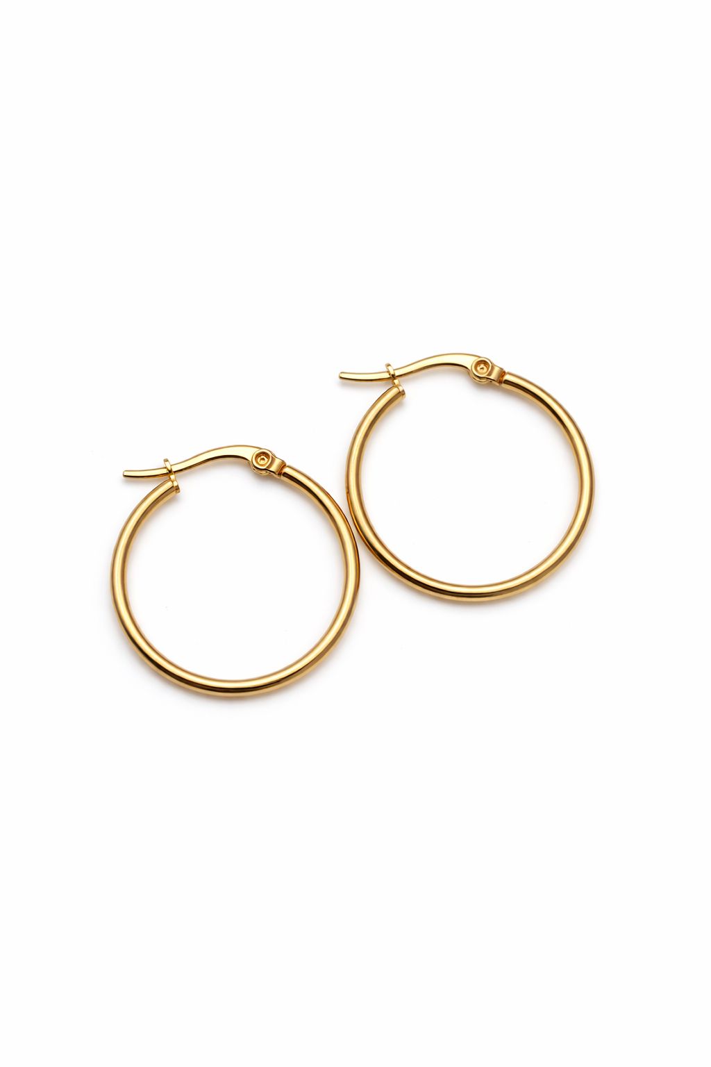 Orecchino Cerchio Liscio in Acciaio