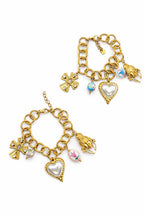 Bracciale cuore perla charm