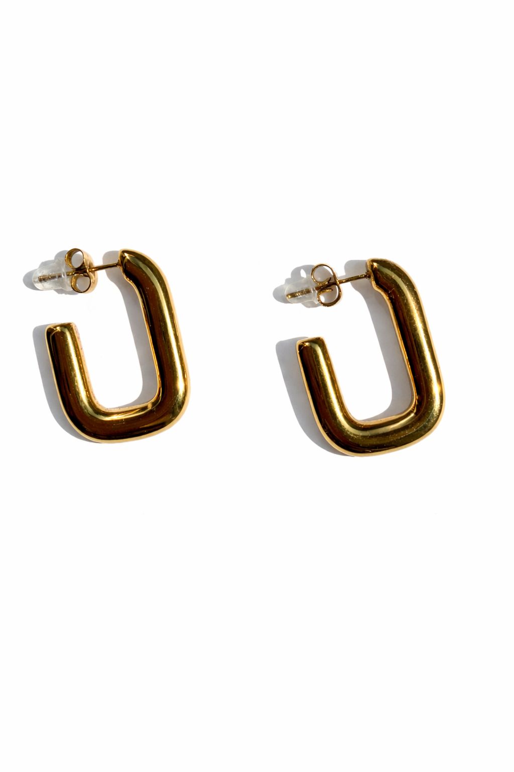 Orecchino Elettra Gold in acciaio