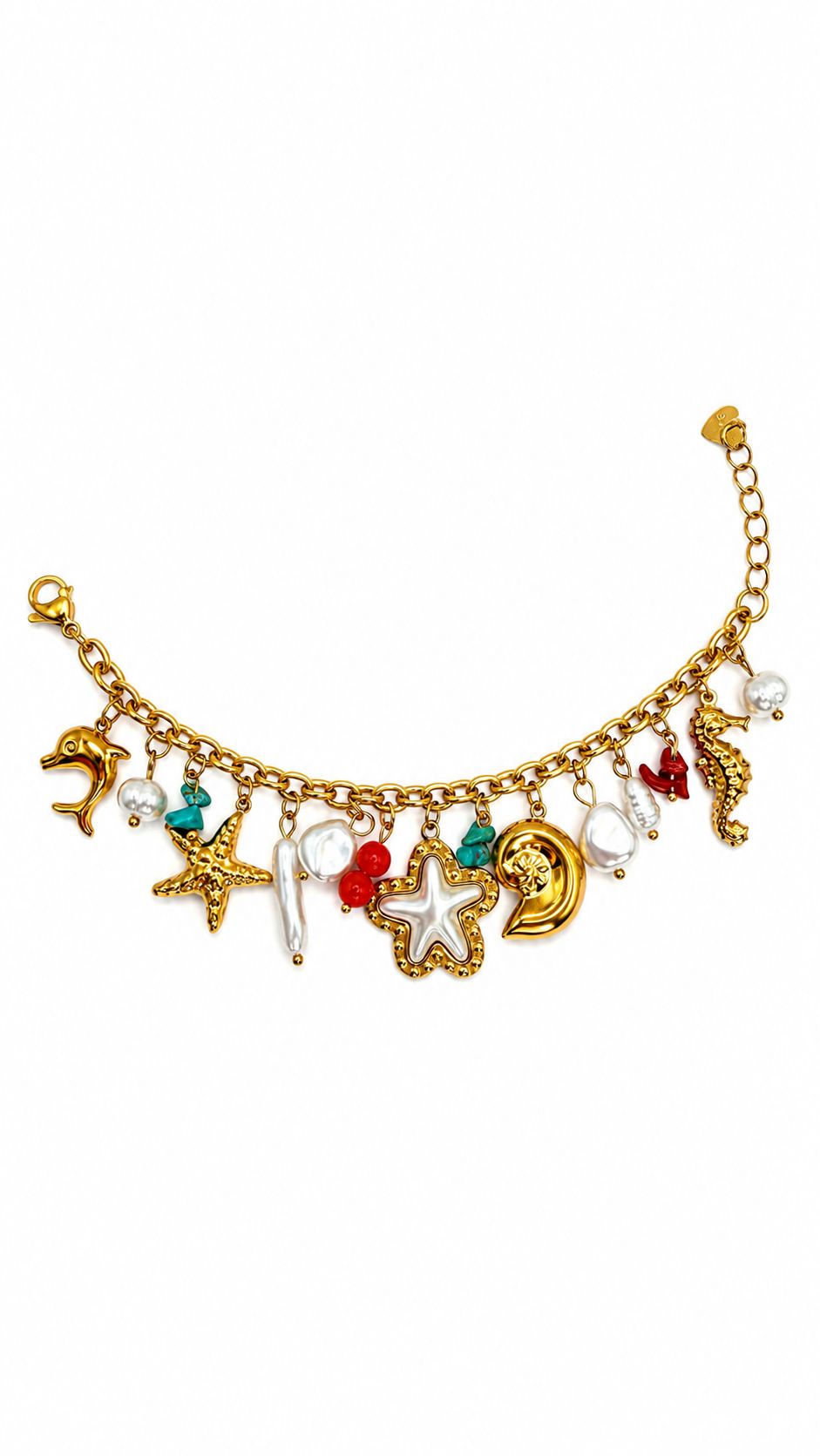 Bracciale Summer perla con charm pendenti