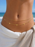 Body Chain cuoricini in acciaio