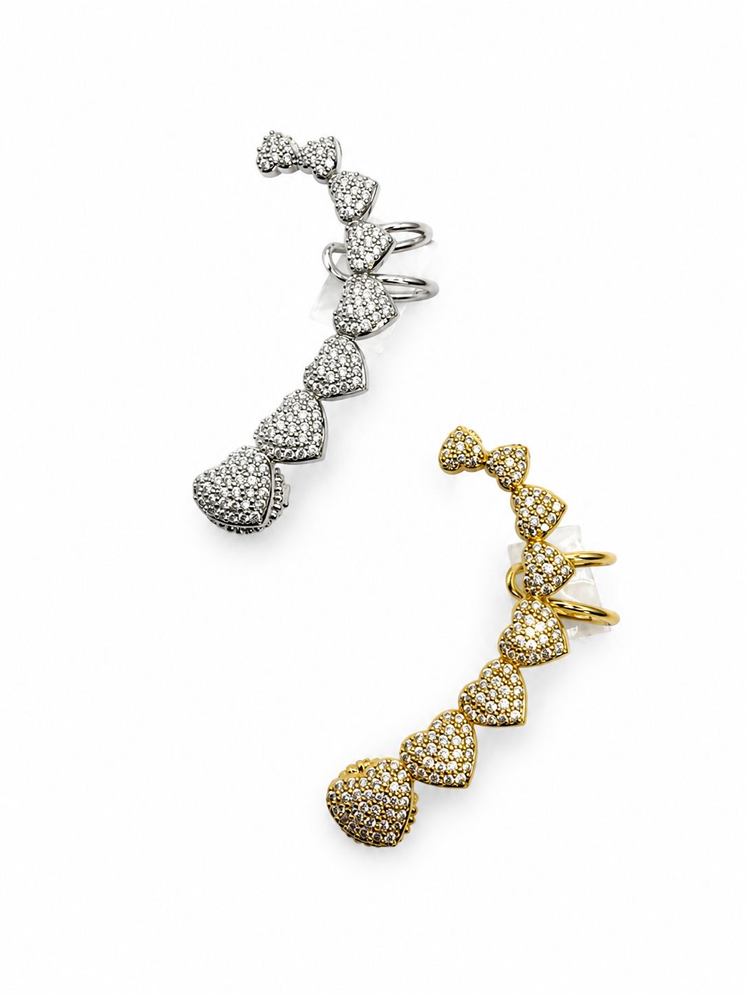 Ear cuff Lobo Cuore Pavè