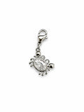 Charm Extra Granchietto in acciaio e cristallo