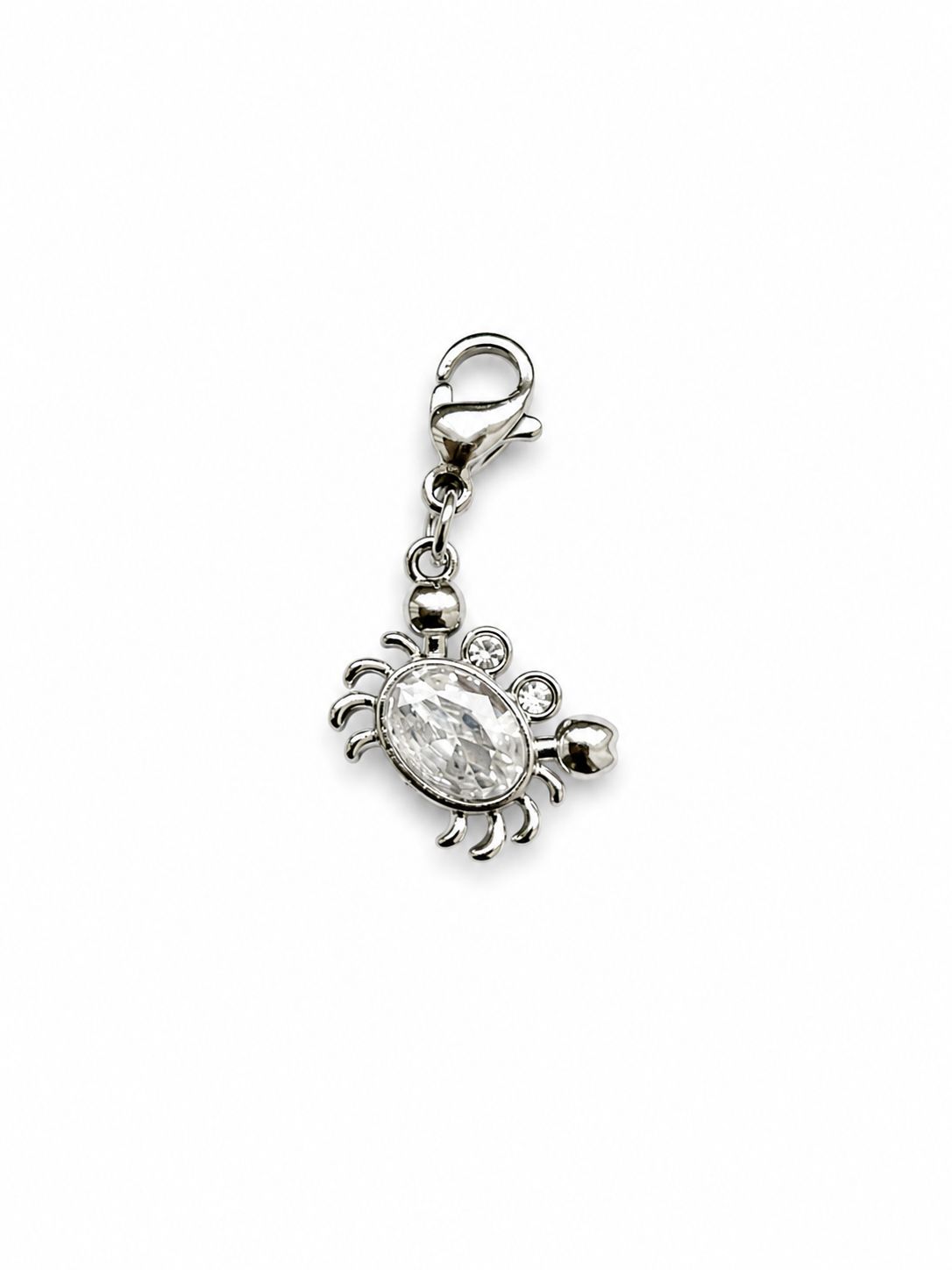 Charm Extra Granchietto in acciaio e cristallo