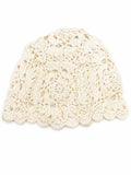 Cappello Macramè Panna taglia unica