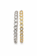 Bracciale Cuore luce chiusura a manetta in acciaio
