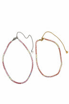 Collana Tennis Choker in acciaio e zirconi