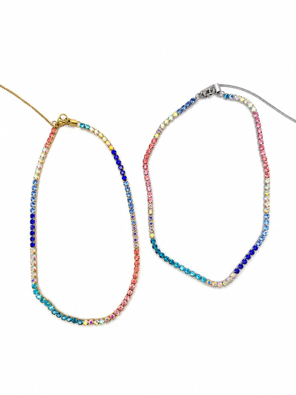 Collana Tennis Choker in acciaio e zirconi
