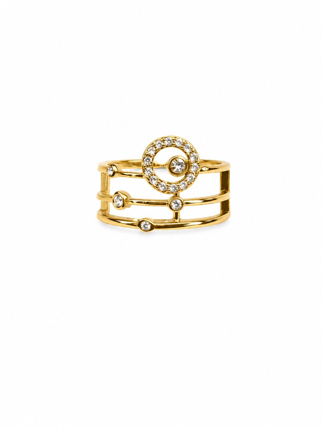 Anello Labirinto in acciaio