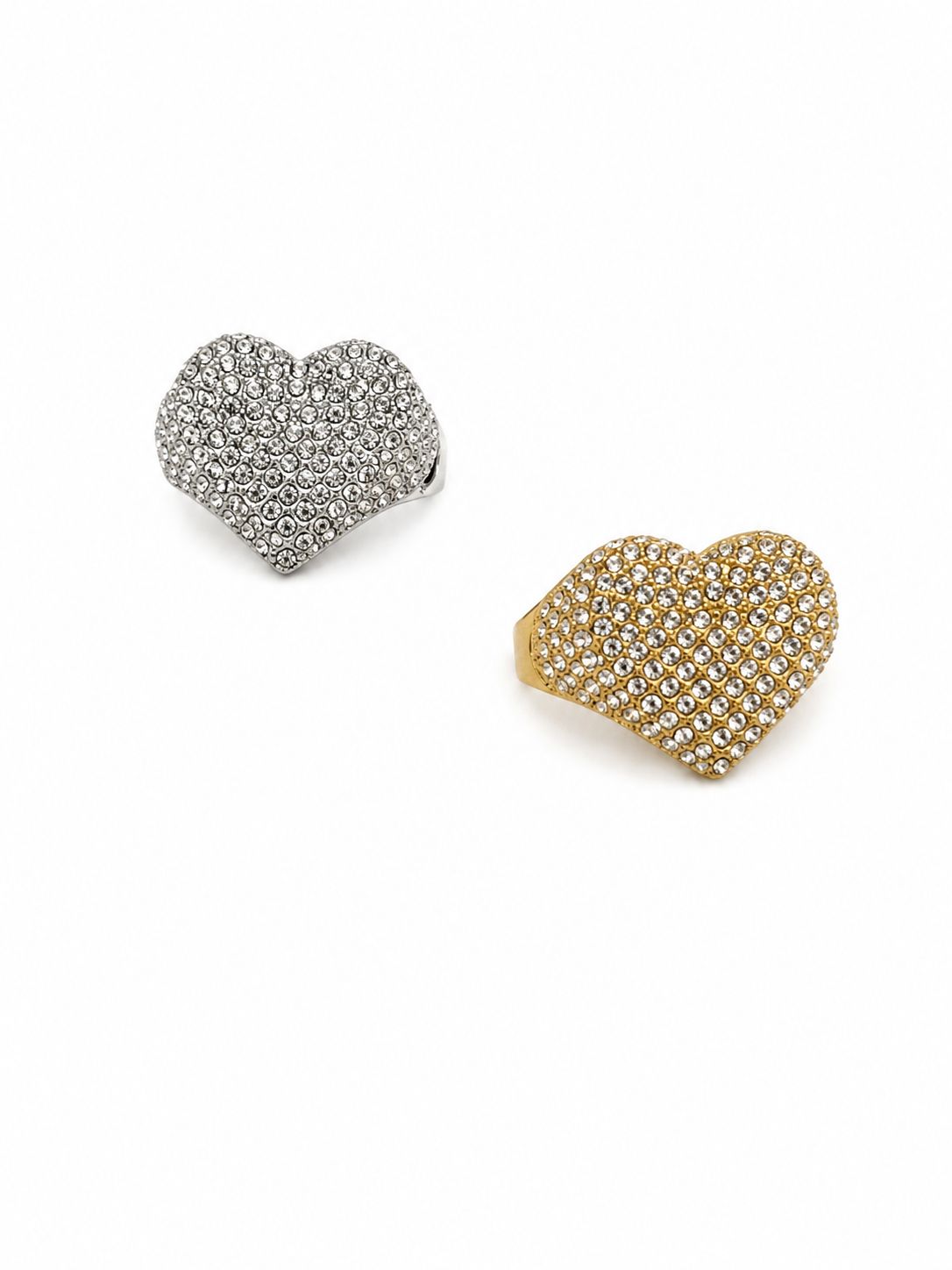 Anello Cuore Pavè