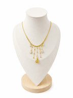 Collana Cascata di Gocce in acciaio e cristalli