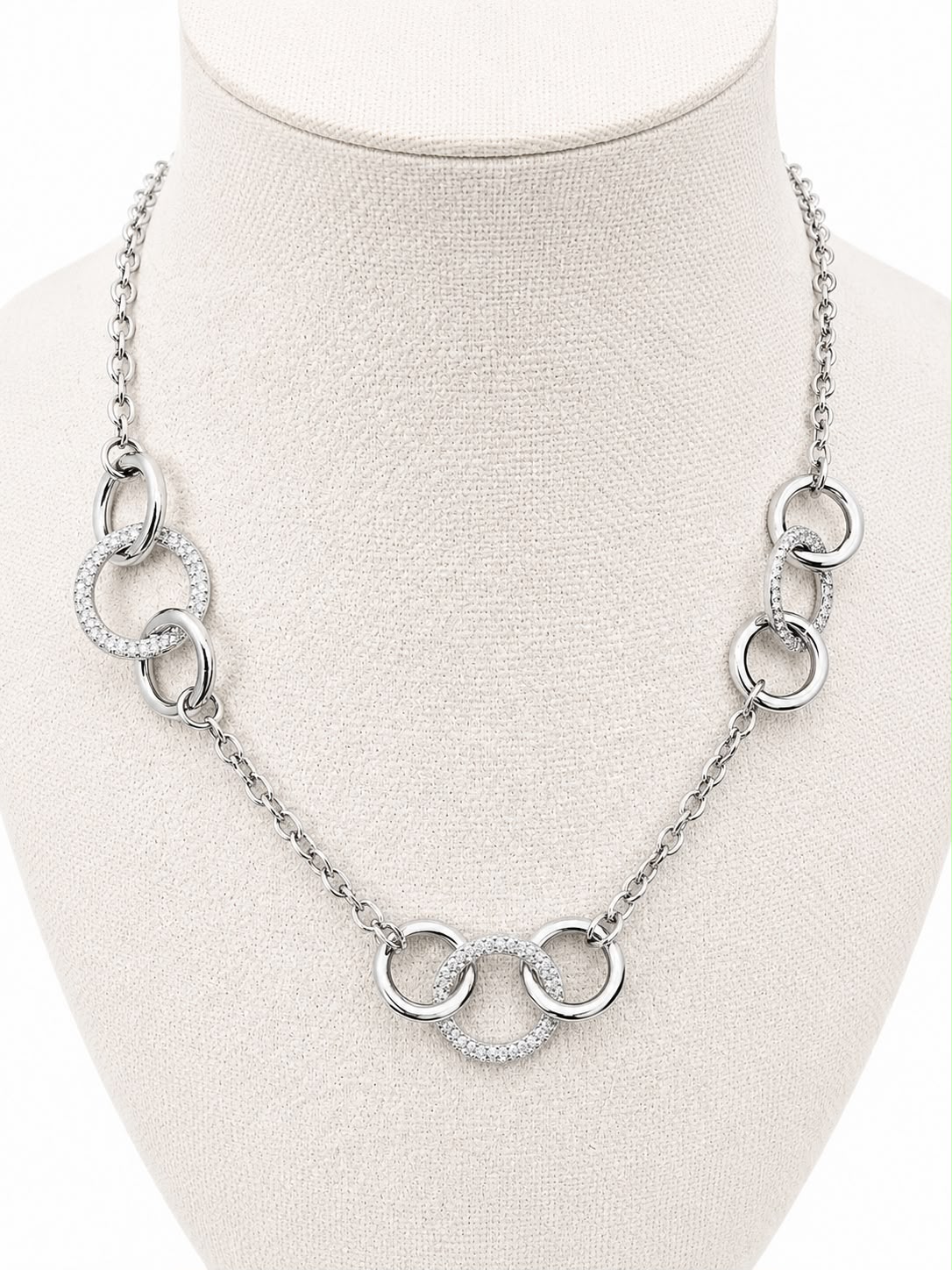 Collana Legami di luce completamente in acciaio