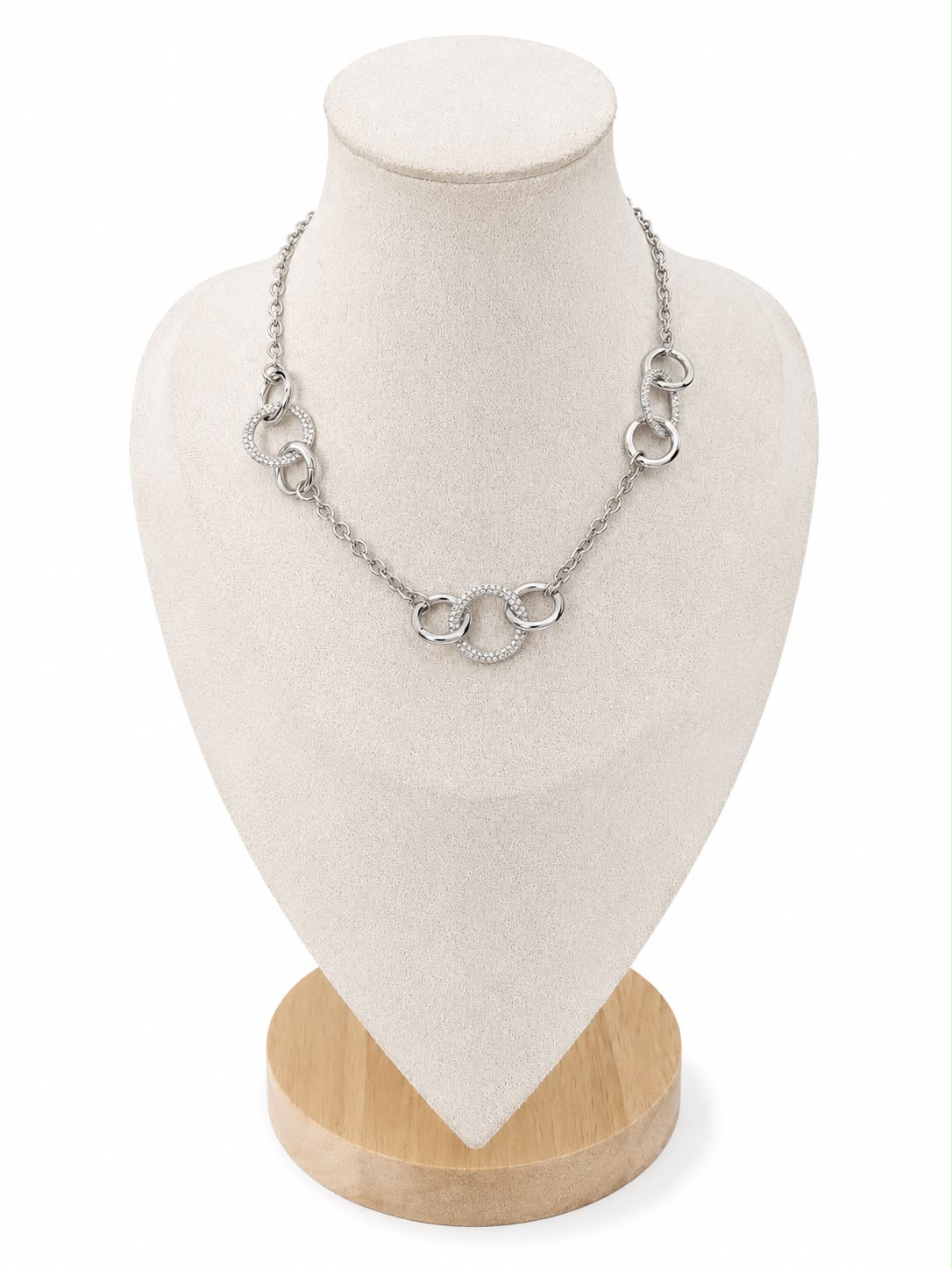 Collana Legami di luce completamente in acciaio