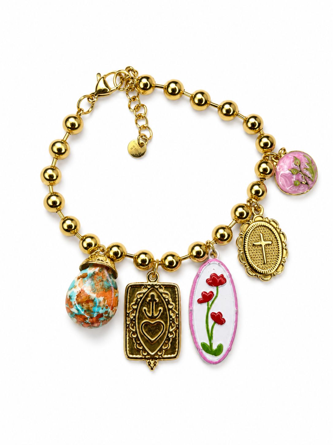 Bracciale Charm in acciaio 316L