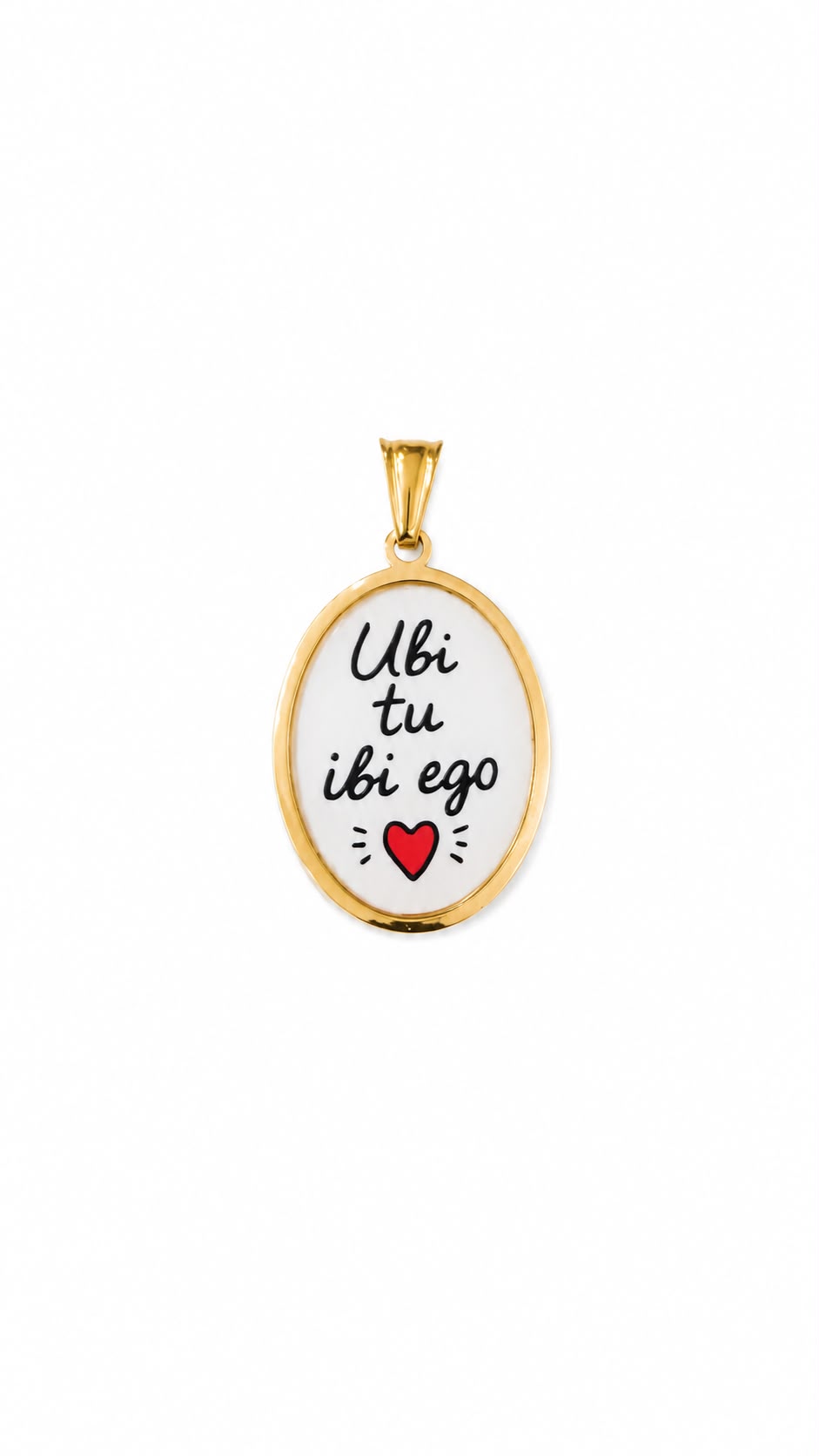 Charm Ubi Tu Ibi Ego in acciaio