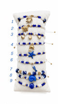 Bracciale con Perline in acciaio resina