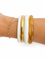 Set bracciali sabbia dorata